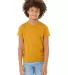 Bella + Canvas 3001Y Youth Jersey T-Shirt in Mustard front view