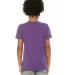 Bella + Canvas 3001Y Youth Jersey T-Shirt in Royal purple back view