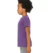 Bella + Canvas 3001Y Youth Jersey T-Shirt in Royal purple side view