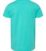 Bella+Canvas 3001Y 100% Cotton Youth Jersey T-Shir in Teal back view