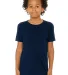 Bella + Canvas 3001Y Youth Jersey T-Shirt in Navy front view