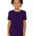 Bella + Canvas 3001Y Youth Jersey T-Shirt in Team purple front view