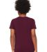 Bella+Canvas 3001Y 100% Cotton Youth Jersey T-Shir in Maroon