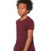 Bella+Canvas 3001Y 100% Cotton Youth Jersey T-Shir in Maroon