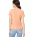 Bella + Canvas 6405CVC Ladies' Relaxed Heather CVC in Heather peach back view