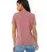 Bella + Canvas 6405CVC Ladies' Relaxed Heather CVC in Heather mauve back view