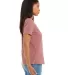 Bella + Canvas 6405CVC Ladies' Relaxed Heather CVC in Heather mauve side view