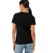 Bella + Canvas 6405CVC Ladies' Relaxed Heather CVC in Solid blk blend back view