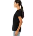 Bella + Canvas 6405CVC Ladies' Relaxed Heather CVC in Solid blk blend side view