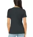 Bella + Canvas 6405CVC Ladies' Relaxed Heather CVC in Dark gry heather back view