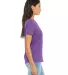 Bella + Canvas 6415 Ladies' Relaxed Triblend V-Nec in Purple triblend side view