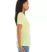 Bella + Canvas 6415 Ladies' Relaxed Triblend V-Nec in Pale ylw trblnd side view