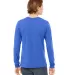 Bella + Canvas 3513 Unisex Triblend Long-Sleeve T- in Tr royal triblnd back view