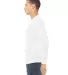 Bella + Canvas 3513 Unisex Triblend Long-Sleeve T- in Solid wht trblnd side view