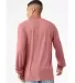 Bella + Canvas 3513 Unisex Triblend Long-Sleeve T- in Mauve triblend back view
