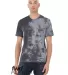 Bella + Canvas 3100RD Unisex Tie Dye T-Shirt WHT/ GRY/ BLACK front view