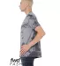 Bella + Canvas 3100RD Unisex Tie Dye T-Shirt WHT/ GRY/ BLACK side view