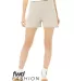 Bella + Canvas 3797 Ladies' Cutoff Sweat Short in Heather dust front view