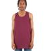 Shaka Wear SHTANK Adult 6 oz., Active Tank Top in Burgundy front view