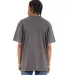 Shaka Wear SHRHSS Adult 6.5 oz., RETRO Heavyweight in Dark grey back view