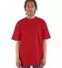 Shaka Wear SHRHSS Adult 6.5 oz., RETRO Heavyweight in Red front view