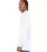 Shaka Wear SHALS Adult 6 oz Active Long-Sleeve T-S in White side view