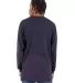 Shaka Wear SHALS Adult 6 oz Active Long-Sleeve T-S in Navy back view