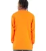 Shaka Wear SHALS Adult 6 oz Active Long-Sleeve T-S in Orange back view