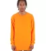 Shaka Wear SHALS Adult 6 oz Active Long-Sleeve T-S in Orange front view