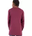 Shaka Wear SHALS Adult 6 oz Active Long-Sleeve T-S in Burgundy back view