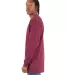 Shaka Wear SHALS Adult 6 oz Active Long-Sleeve T-S in Burgundy side view