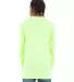 Shaka Wear SHALS Adult 6 oz Active Long-Sleeve T-S in Safety green back view