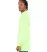Shaka Wear SHALS Adult 6 oz Active Long-Sleeve T-S in Safety green side view