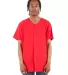 Shaka Wear SHBBJ Adult 7.5 oz., 100% US Cotton Bas in Red front view