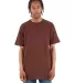Shaka Wear SHASS Adult 6 oz., Active Short-Sleeve  in Brown front view
