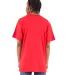 Shaka Wear SHASS Adult 6 oz., Active Short-Sleeve  in Red back view
