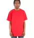 Shaka Wear SHASS Adult 6 oz., Active Short-Sleeve  in Red front view