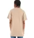 Shaka Wear SHASS Adult 6 oz., Active Short-Sleeve  in Khaki back view