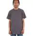 Shaka Wear SHASS Adult 6 oz., Active Short-Sleeve  in Charcoal gry hth front view