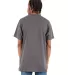 Shaka Wear SHASS Adult 6 oz., Active Short-Sleeve  in Dark grey back view