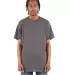 Shaka Wear SHASS Adult 6 oz., Active Short-Sleeve  in Dark grey front view