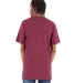Shaka Wear SHASS Adult 6 oz., Active Short-Sleeve  in Burgundy back view