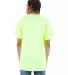 Shaka Wear SHASS Adult 6 oz., Active Short-Sleeve  in Safety green back view