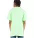 Shaka Wear SHASS Adult 6 oz., Active Short-Sleeve  in Lime back view