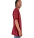Shaka Wear SHASS Adult 6 oz., Active Short-Sleeve  in Cardinal side view