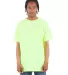 Shaka Wear SHASS Adult 6 oz., Active Short-Sleeve  in Safety green front view