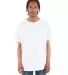 Shaka Wear SHCLT Adult 6 oz., Curved Hem Long T-Sh in White front view