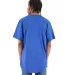 Shaka Wear SHCLT Adult 6 oz., Curved Hem Long T-Sh in Royal back view