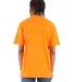 Shaka Wear SHMHSS Adult 7.5 oz Max Heavyweight T-S in Orange back view