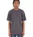 Shaka Wear SHMHSS Adult 7.5 oz Max Heavyweight T-S in Charcoal gry hth front view